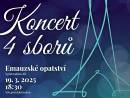 náhled Koncert 4&nbsp;sborů v&nbsp;Emauzském opatství