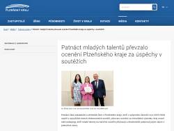 náhled Ocenění Plzeňského kraje za úspěchy žáků
