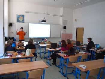 Učitelé při školení 'Jak pracovat se systémem Vernier'